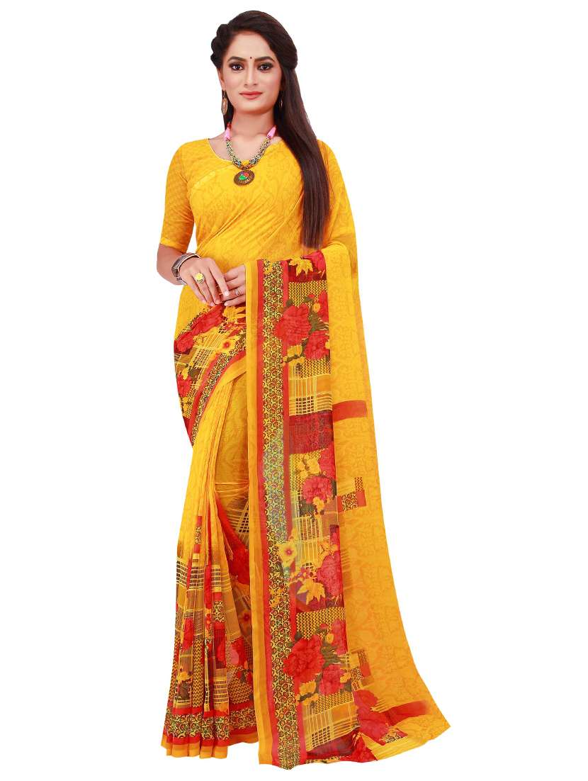 women's saree combo with blouse - 18742685 - Standard Image - 2