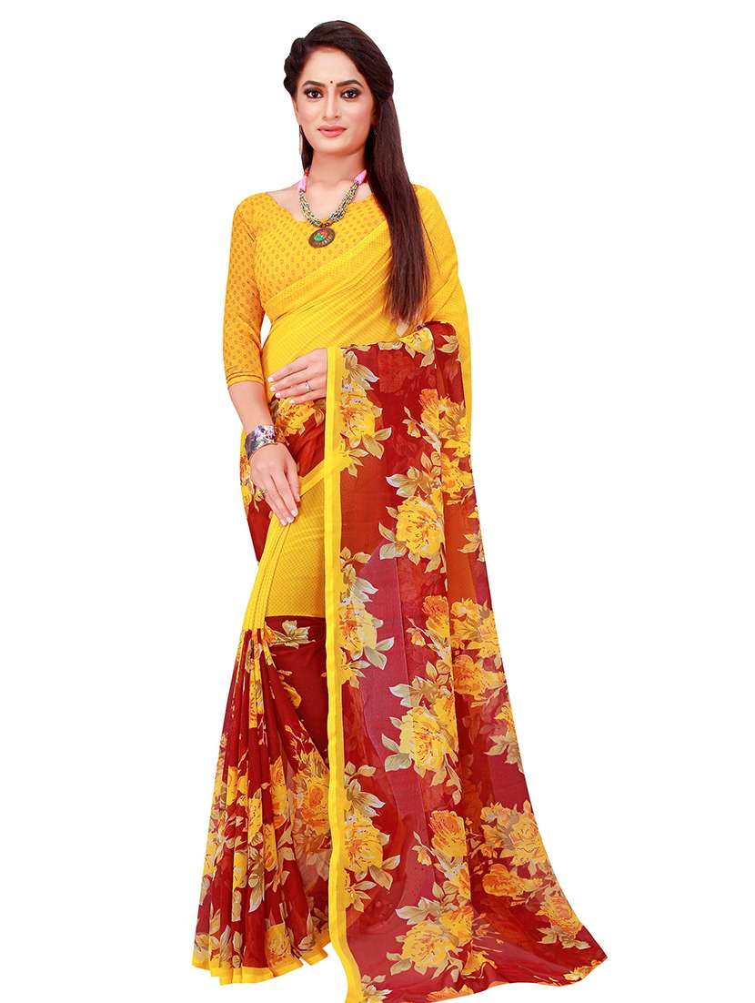 women's saree combo with blouse - 18742709 - Standard Image - 2