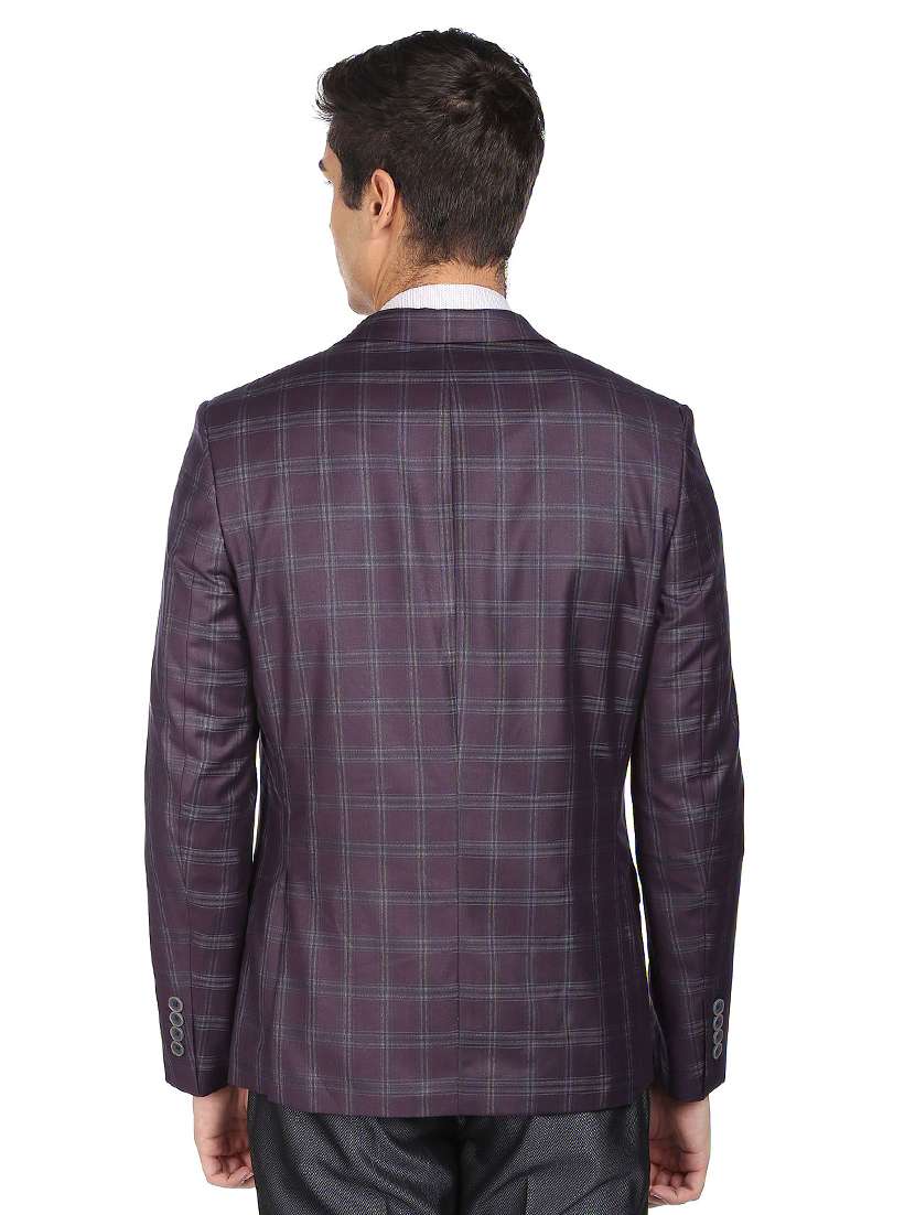 purple checked formal blazer - 18742785 -  Standard Image - 2