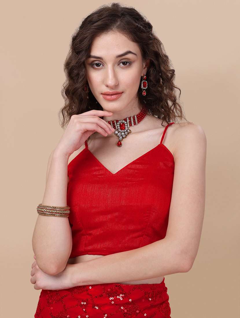 women's embroidered saree with blouse - 18743538 -  Standard Image - 2