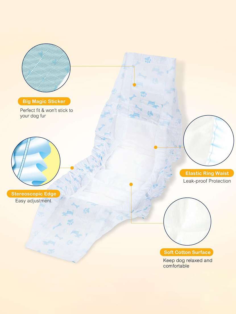 white cotton. fiber washable pet diaper - 18748039 -  Standard Image - 2