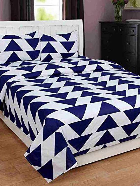 printed bedsheet with pillow cover