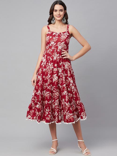 women's tiered floral dress - 18750814 -  Standard Image - 0