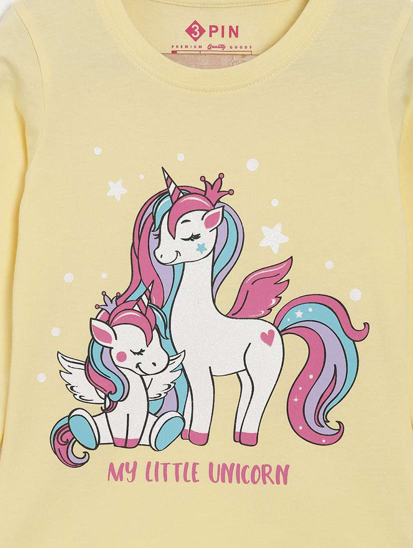 yellow printed round neck t-shirt - 18751023 -  Standard Image - 2