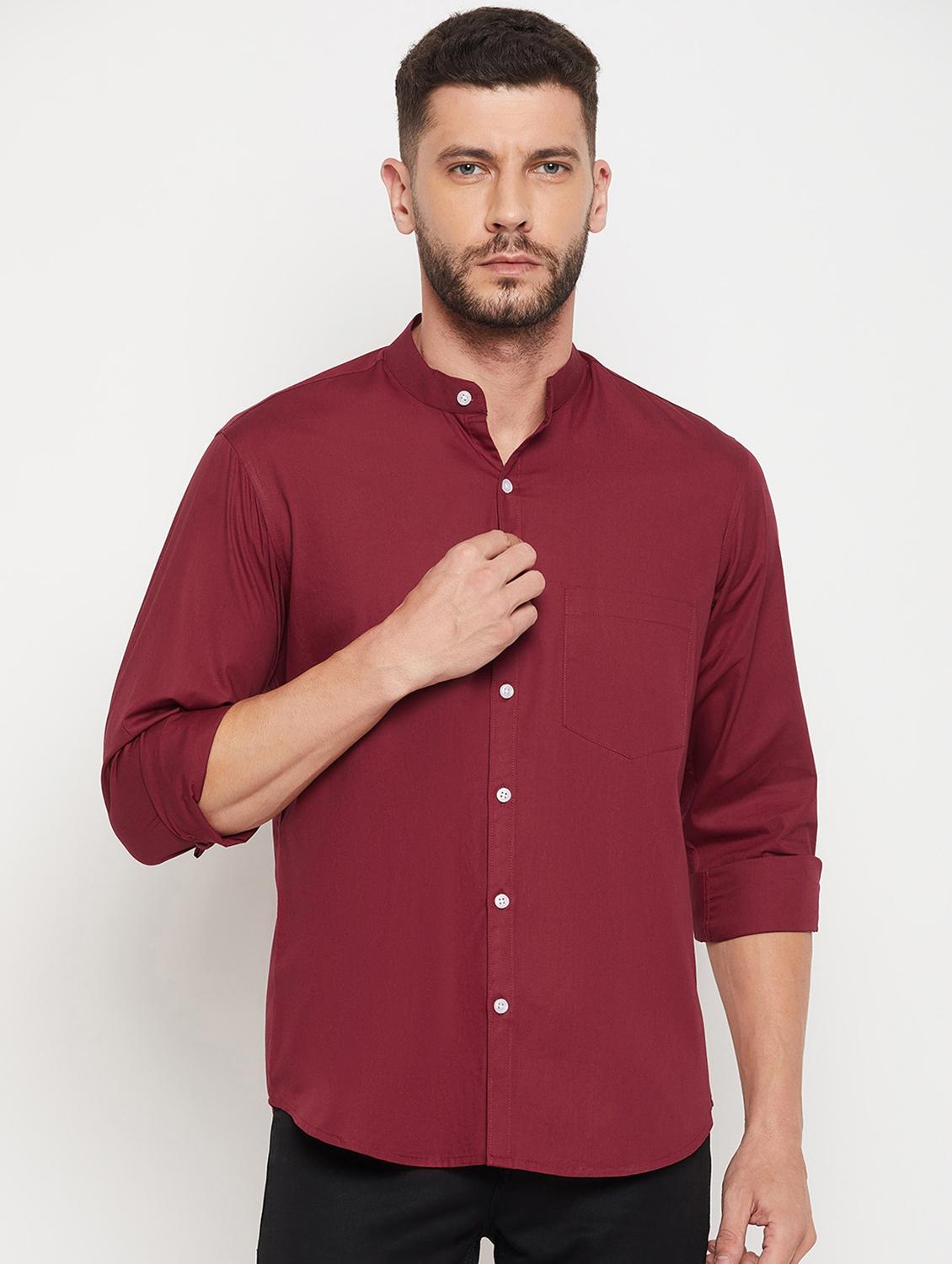 mens solid casual shirt - 18751068 -  Zoom Image - 0