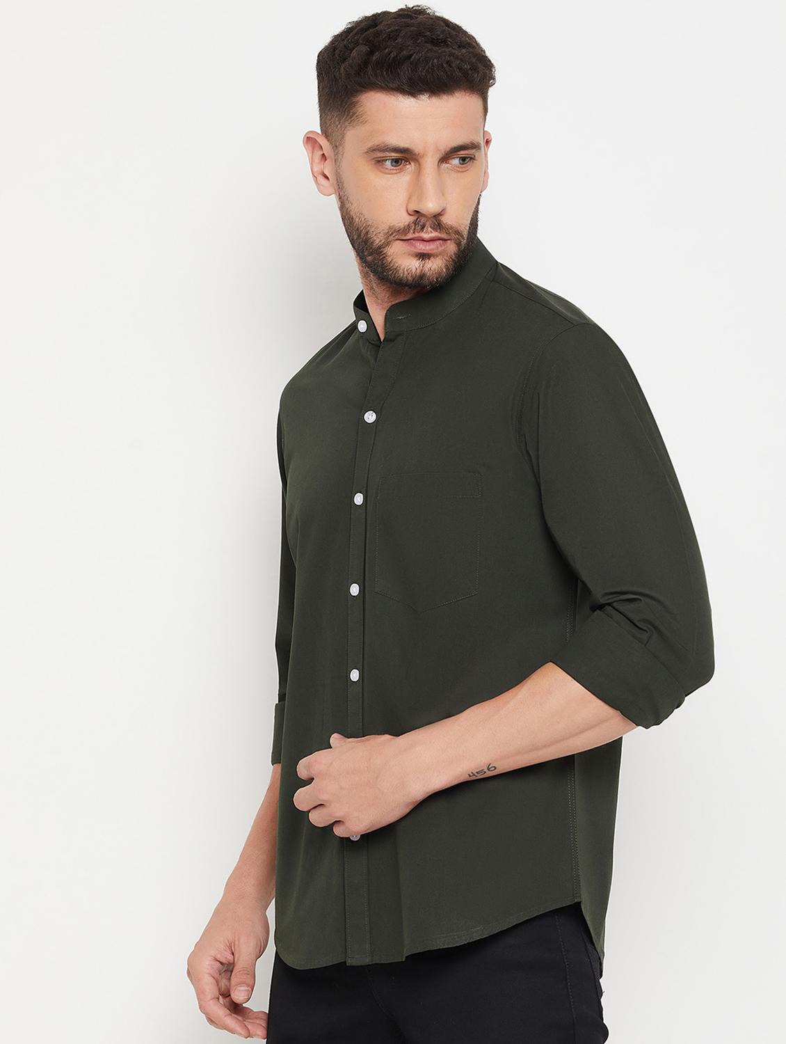 mens solid casual shirt - 18751069 - Standard Image - 2