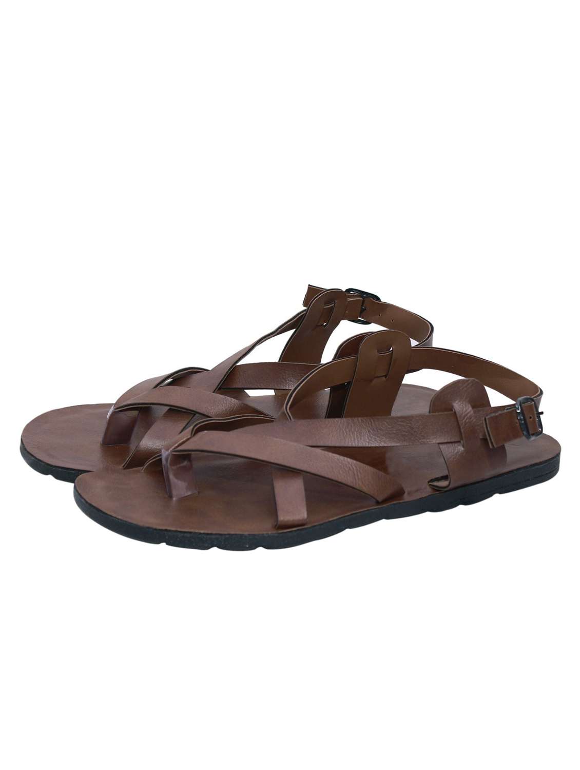 brown back strap sandal
