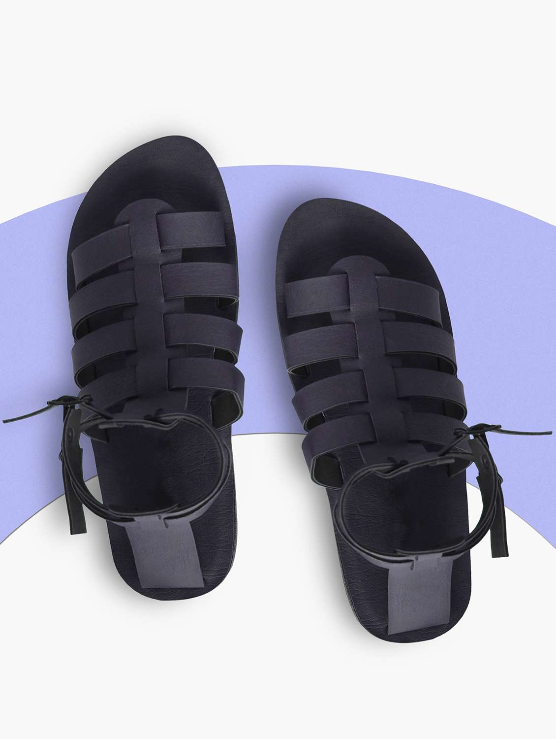 black ankle strap sandal