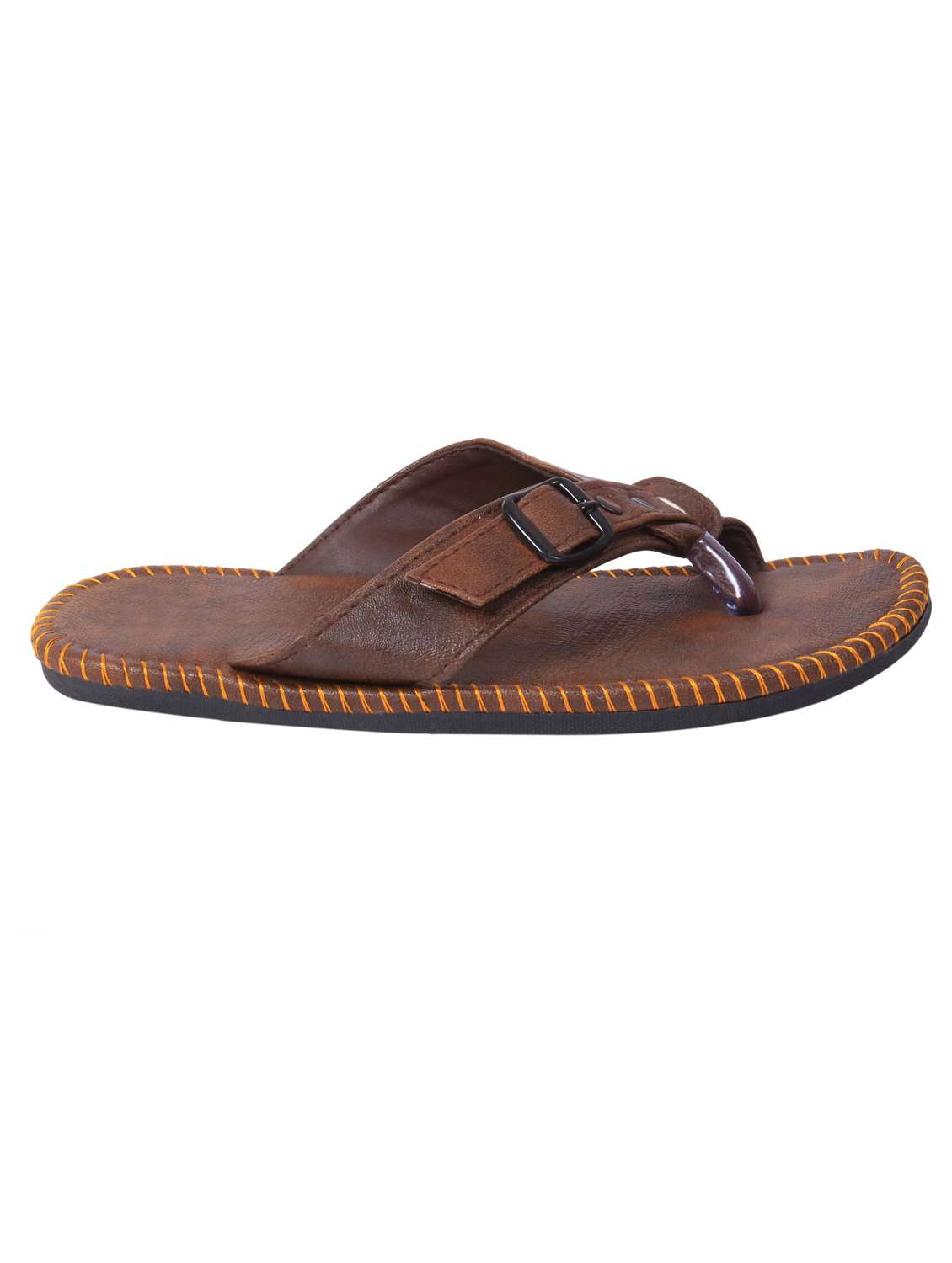 brown slip on sandal