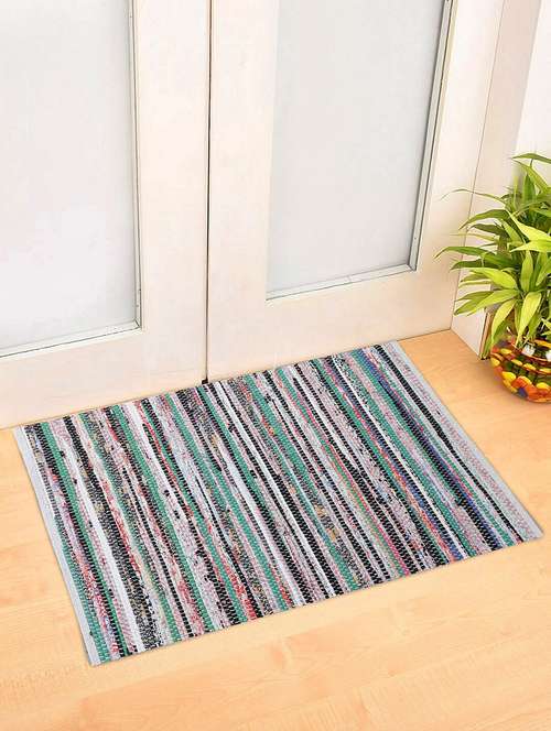 mix colors rectangle shape cotton rug - 18757367 - Standard Image - 0