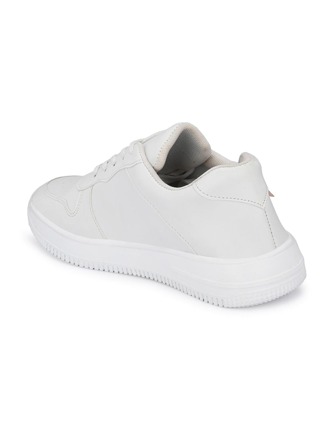 white pvc lace up sneakers - 18757718 - Standard Image - 2