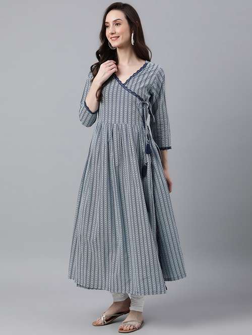 women's angrakha kurta - 18757985 -  Standard Image - 0