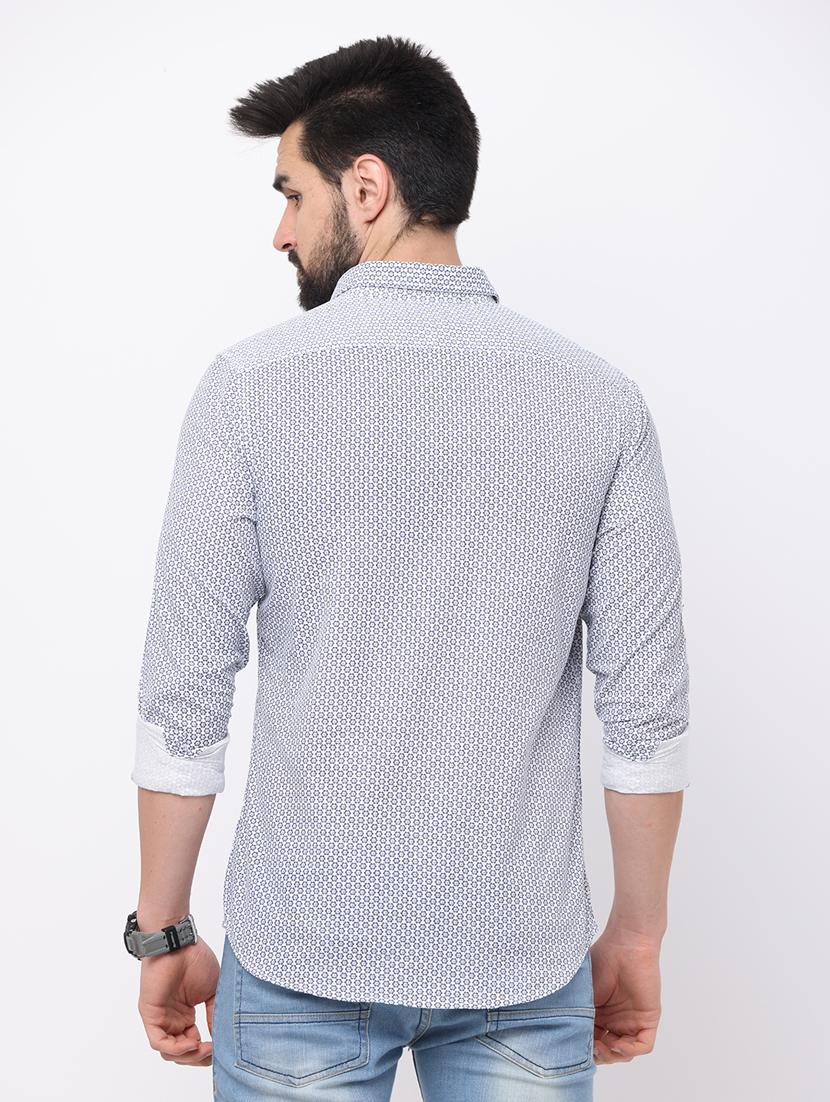 long sleeved printed casual shirt - 18758751 - Standard Image - 2