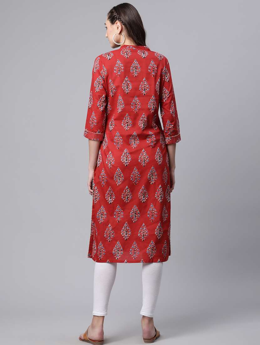 women's straight kurta - 18758799 -  Standard Image - 2