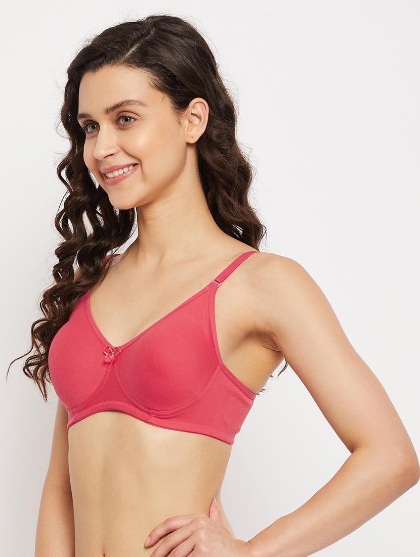 red cotton regular bra - 18758827 - Standard Image - 2