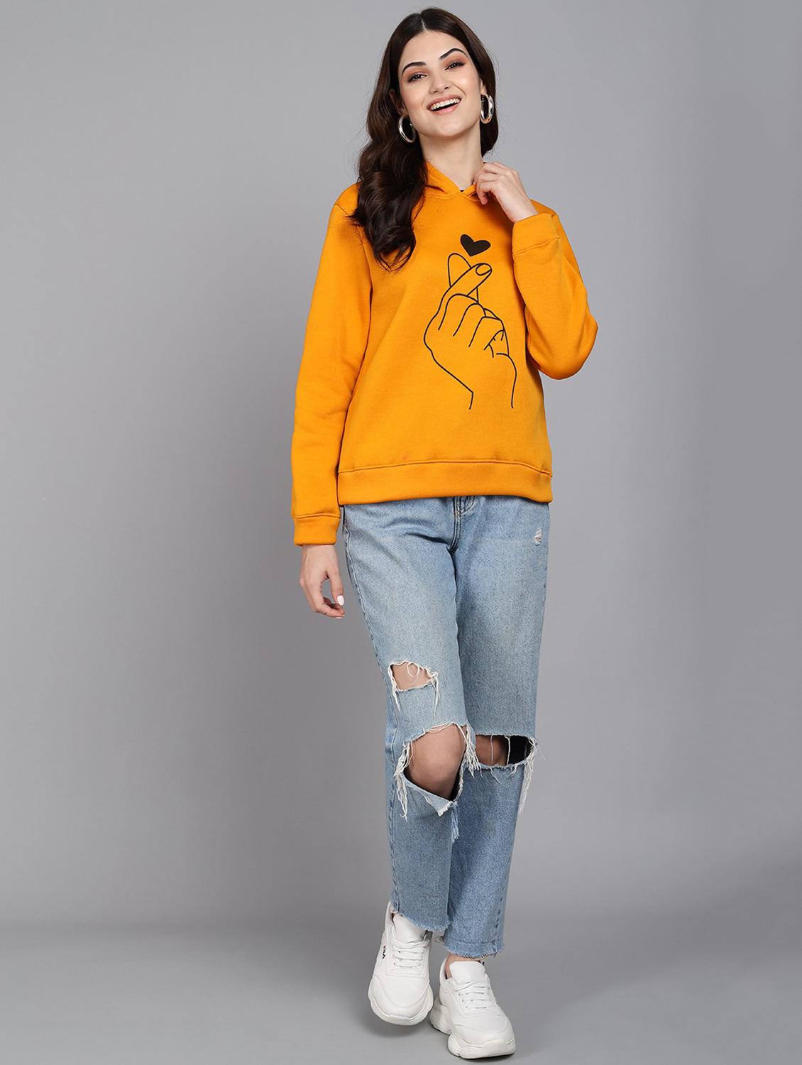 hooded neck graphic sweatshirt - 18760573 - Standard Image - 2