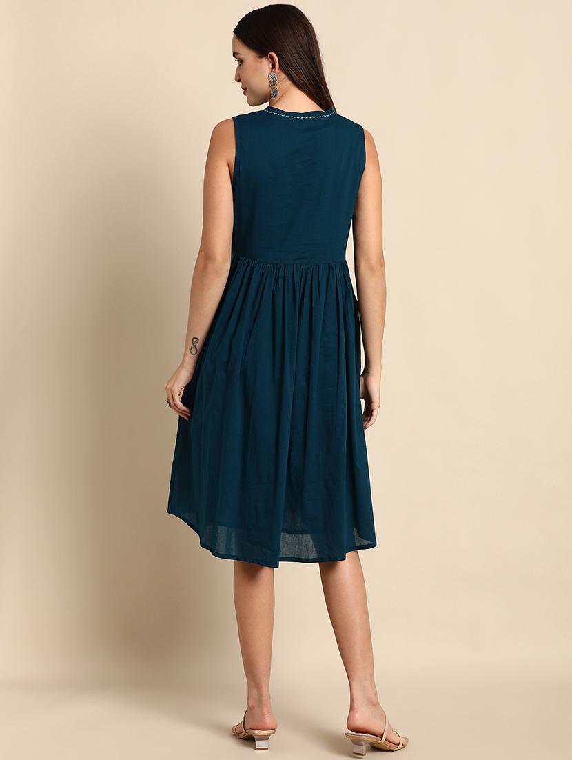 women's solid dress - 18765310 - Standard Image - 2