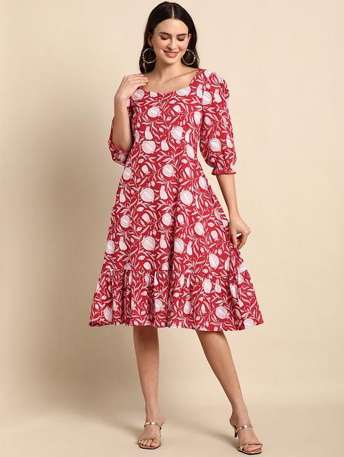 women's tiered dress floral dress - 18765330 -  Standard Image - 0