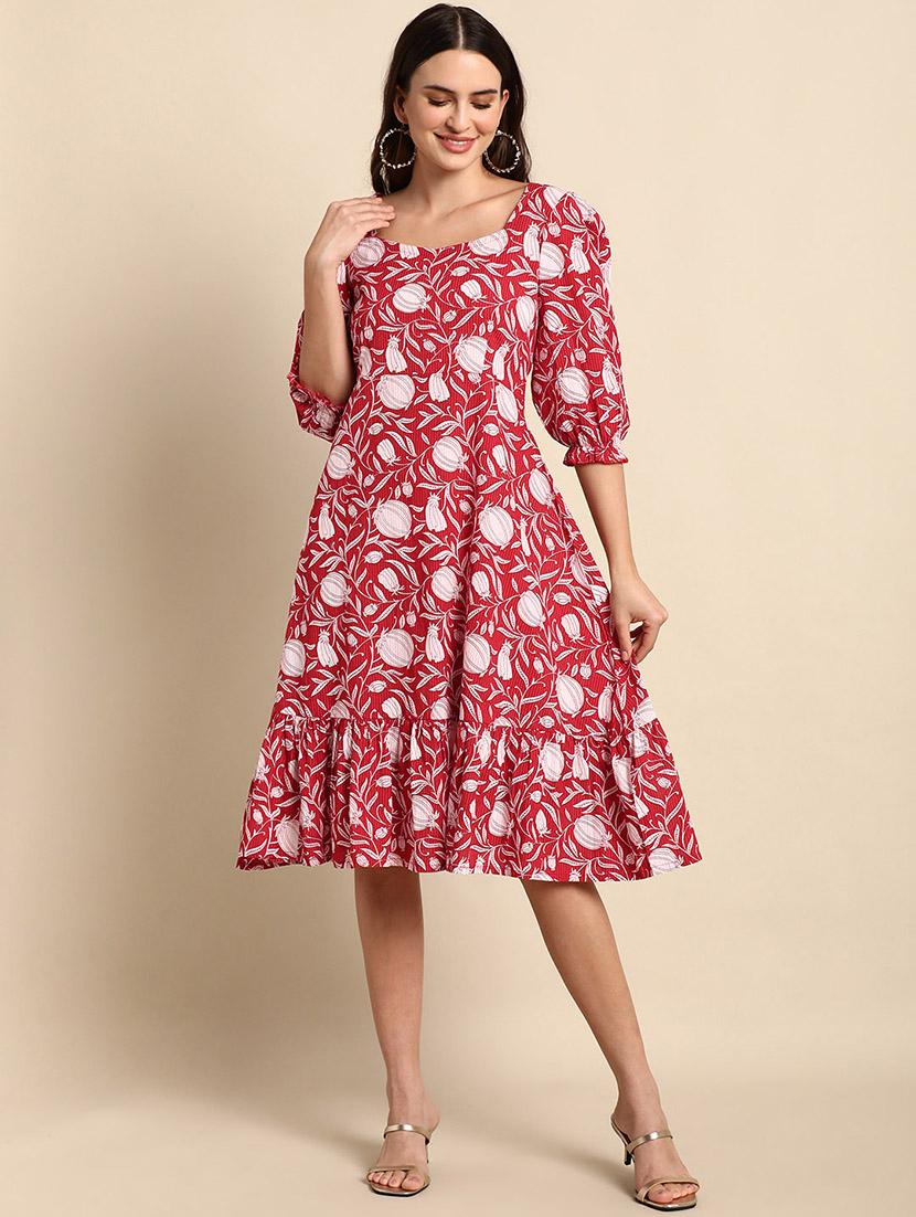 women's tiered dress floral dress - 18765330 -  Zoom Image - 0