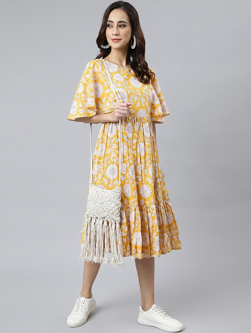 women's tiered dress floral dress - 18765343 - Standard Image - 2