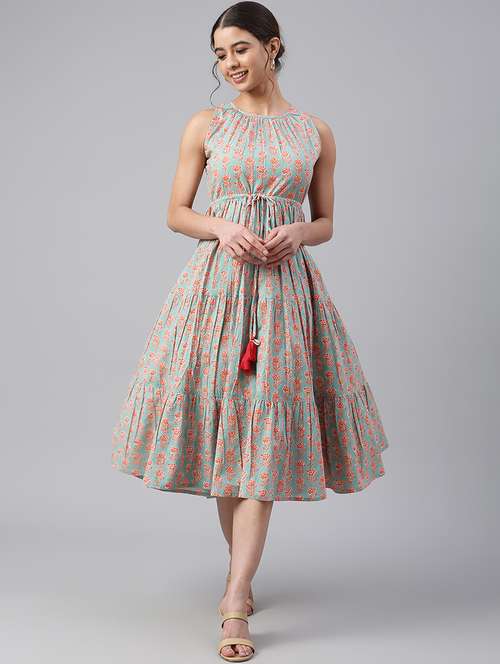 women's tiered dress floral dress - 18765352 -  Standard Image - 0