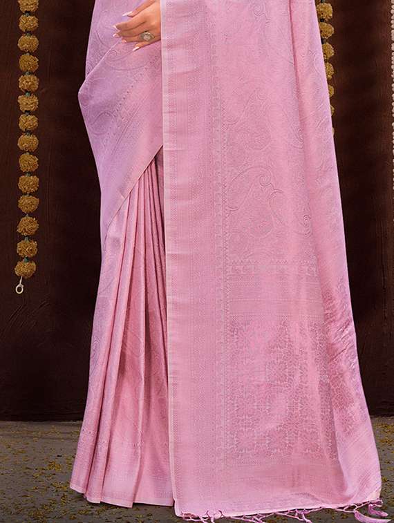 women's self design pink colored saree - 18765376 -  Standard Image - 2