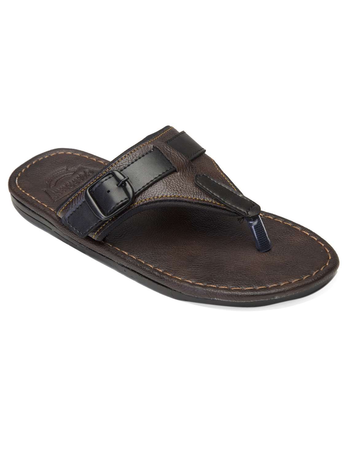 brown slip on sandal