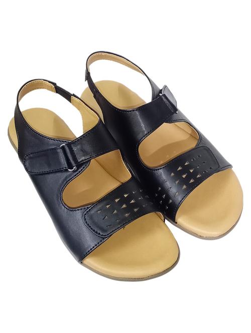 black slip on sandal - 18766215 -  Standard Image - 0
