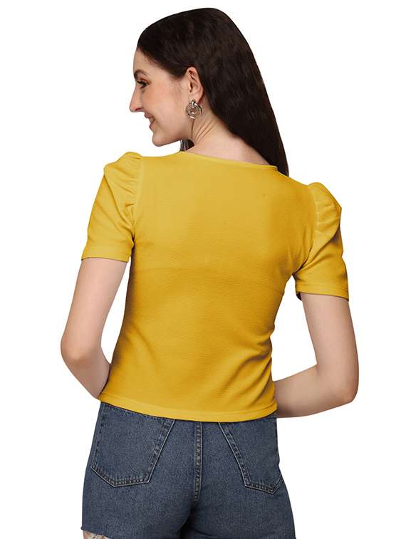 yellow lycra regular top - 18766297 - Standard Image - 2