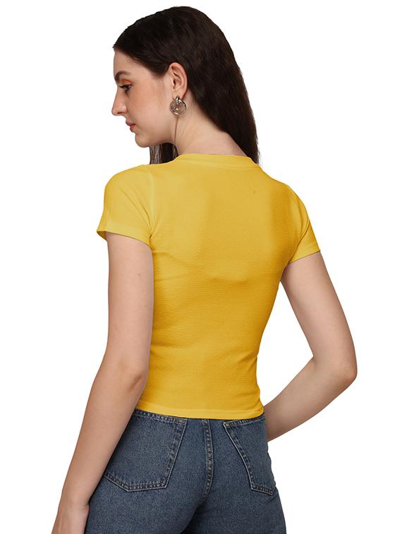 yellow lycra regular top - 18766309 - Standard Image - 2