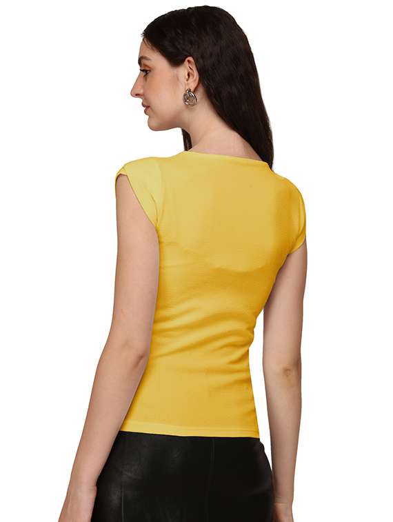 yellow lycra regular top - 18766322 - Standard Image - 2