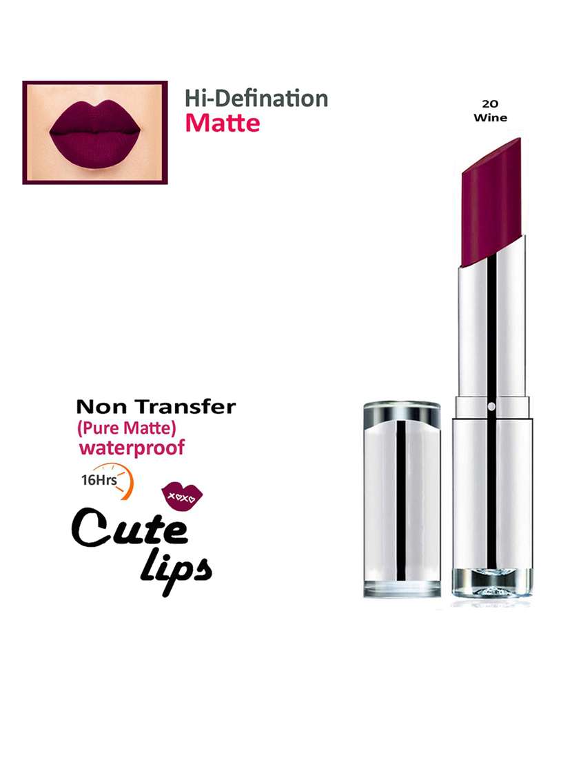 b. berry non transfer long lasting matte lipstick 2.4 gm - # 20 wine