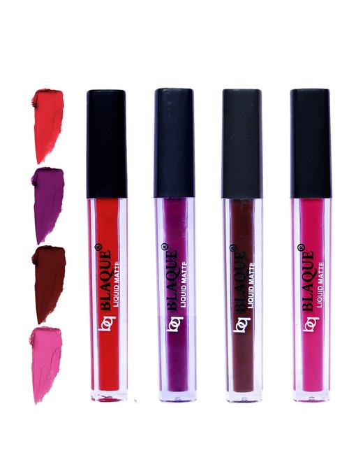 matte liquid lipstick combo of 4 lip color # 101-103-106-110 - 18767003 - Standard Image - 0
