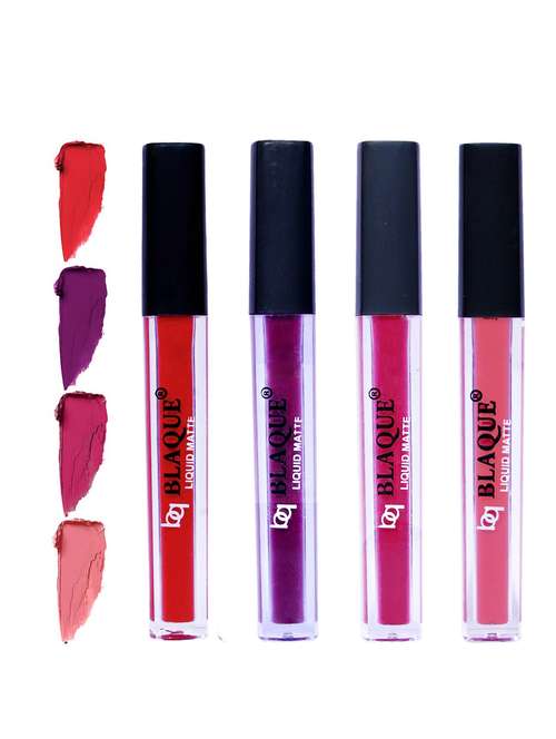 matte liquid lipstick combo of 4 lip color # 101-103-105-107 - 18767015 -  Standard Image - 0