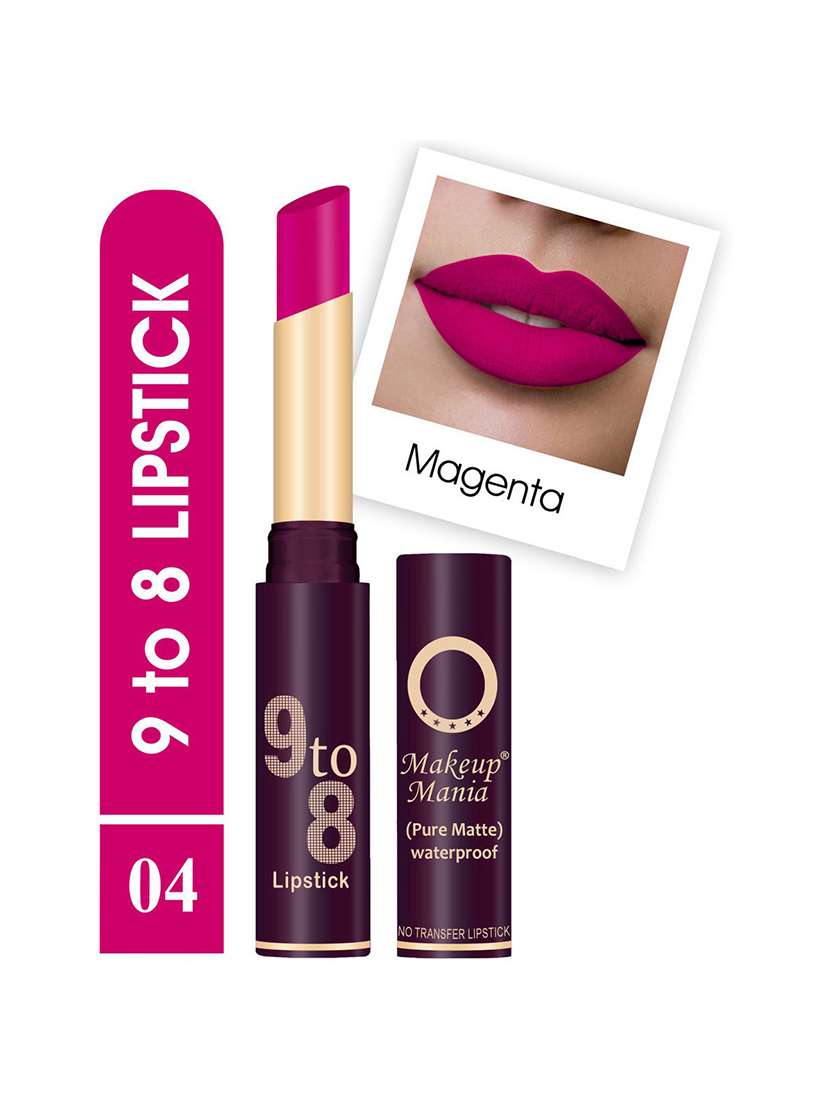 pure matte 9 to 8 long stay waterproof lipstick shade # 4