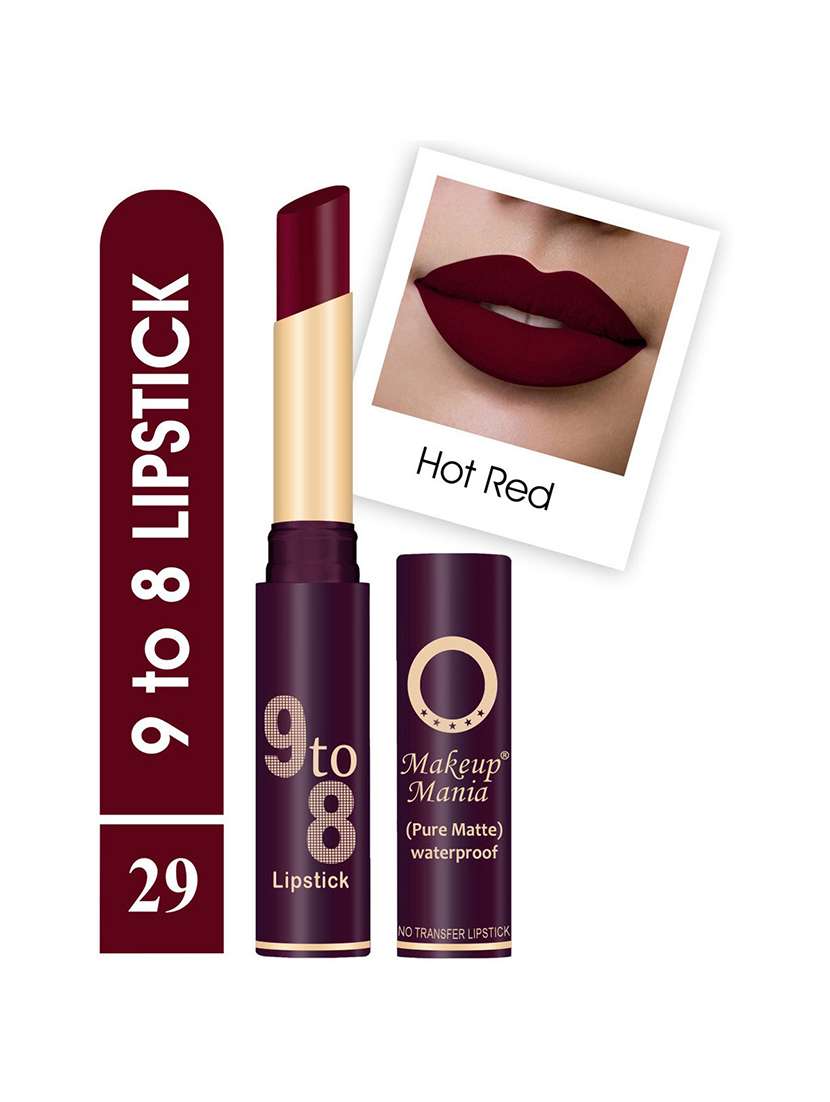 pure matte 9 to 8 long stay waterproof lipstick shade # 29