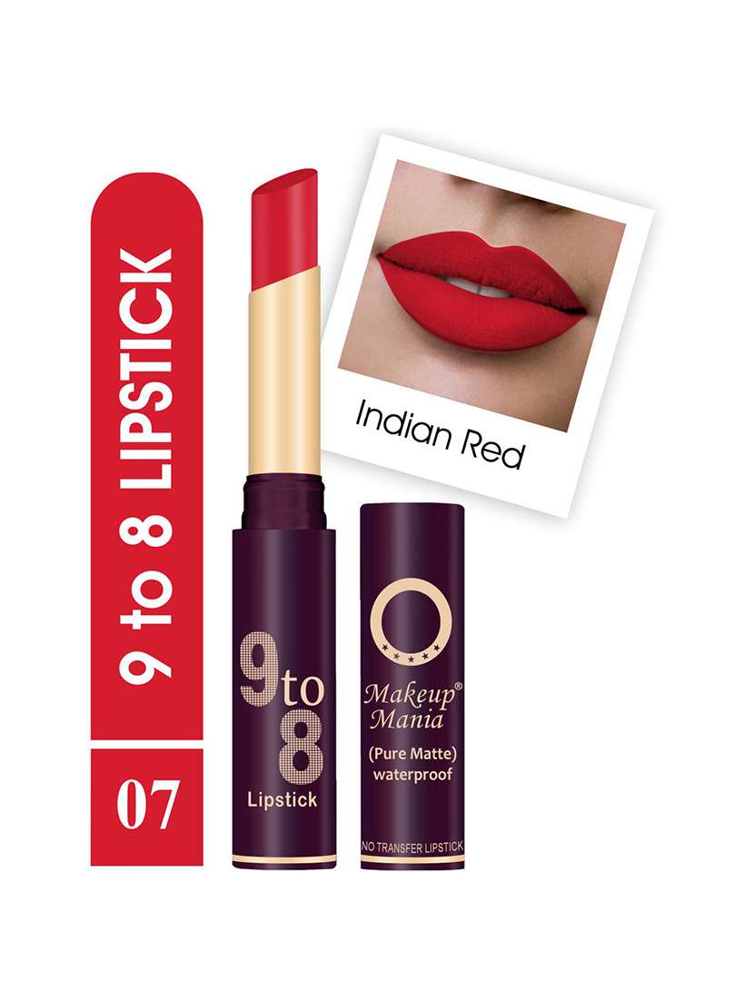 pure matte 9 to 8 long stay waterproof lipstick shade # 7