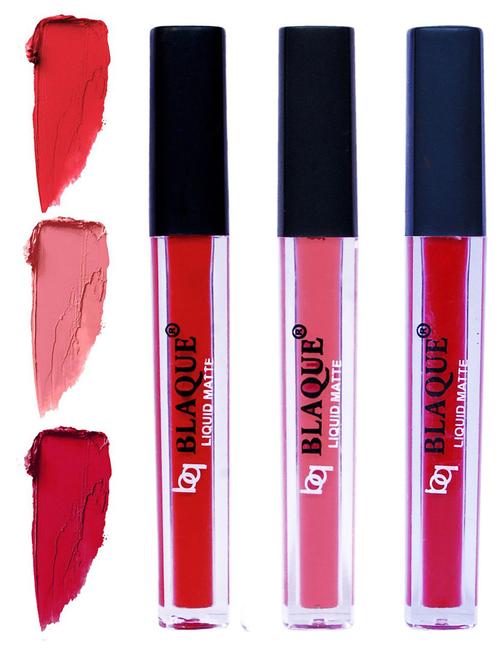 matte liquid lip gloss combo of 3 lipstick # 101-107-109 - 18767446 - Standard Image - 0