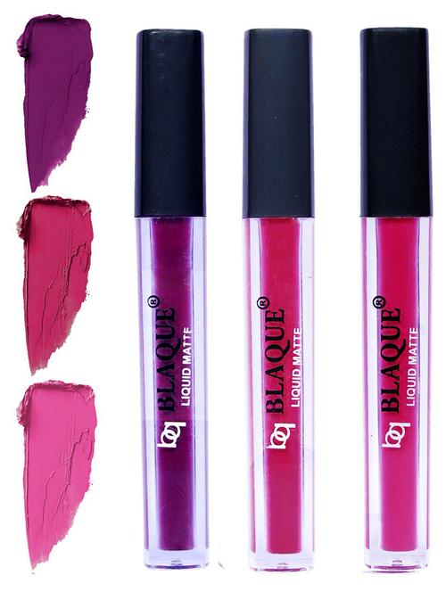 matte liquid lip gloss combo of 3 lipstick # 103-105-110 - 18767498 -  Standard Image - 0