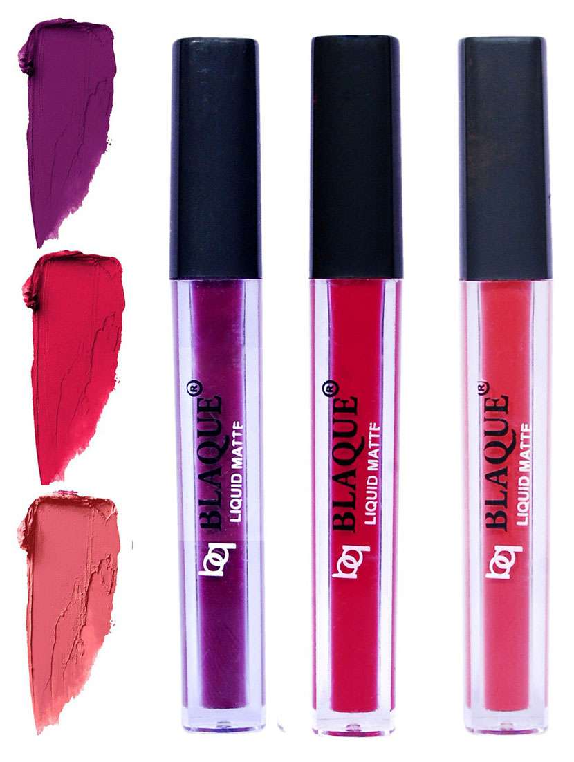matte liquid lip gloss combo of 3 lipstick # 103-104-111