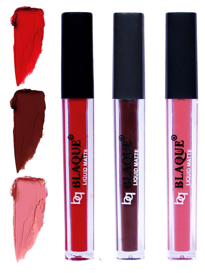 matte liquid lip gloss combo of 3 lipstick # 102-106-107