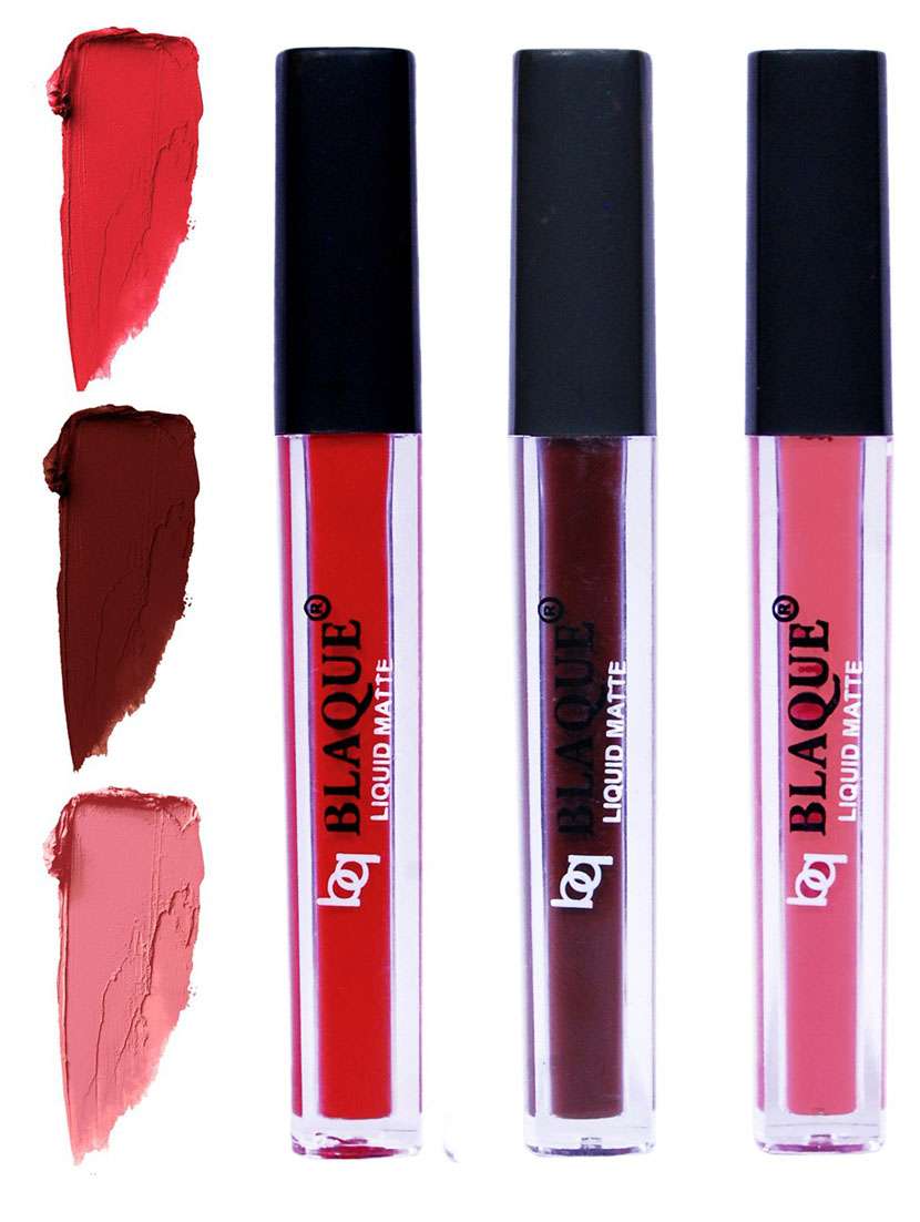matte liquid lip gloss combo of 3 lipstick # 101-106-107