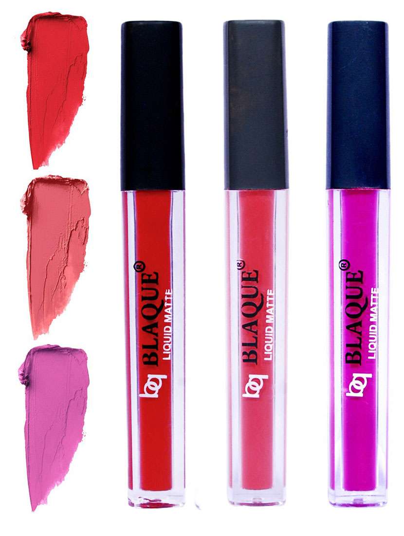 matte liquid lip gloss combo of 3 lipstick # 101-111-117