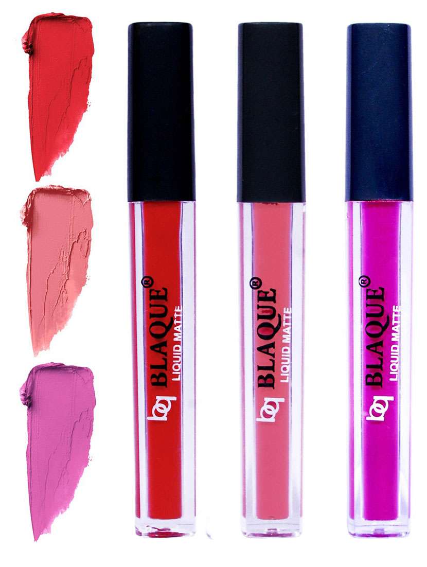 matte liquid lip gloss combo of 3 lipstick # 101-107-117