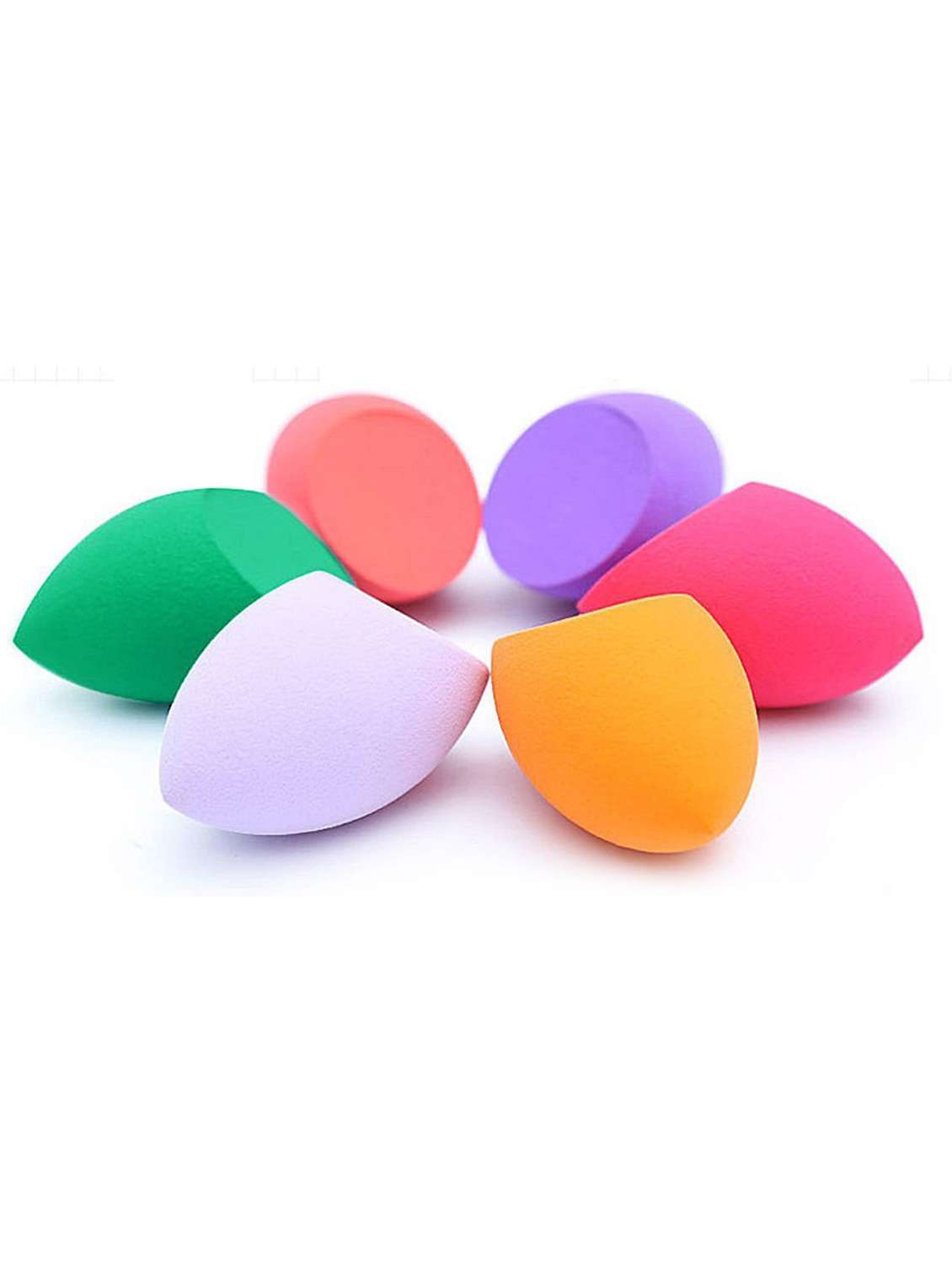 beauty blender puff sponge oval shape - 2 pcs (random color)