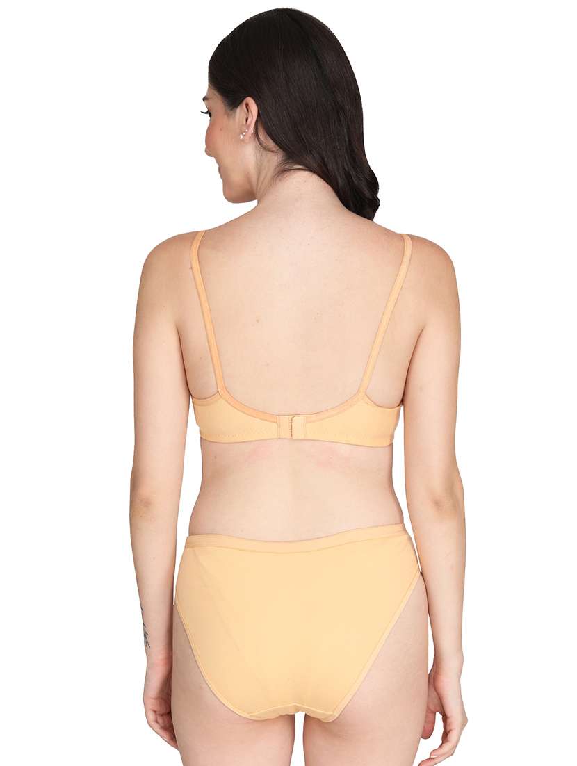 brown cotton bras and panty set - 18788812 -  Standard Image - 2