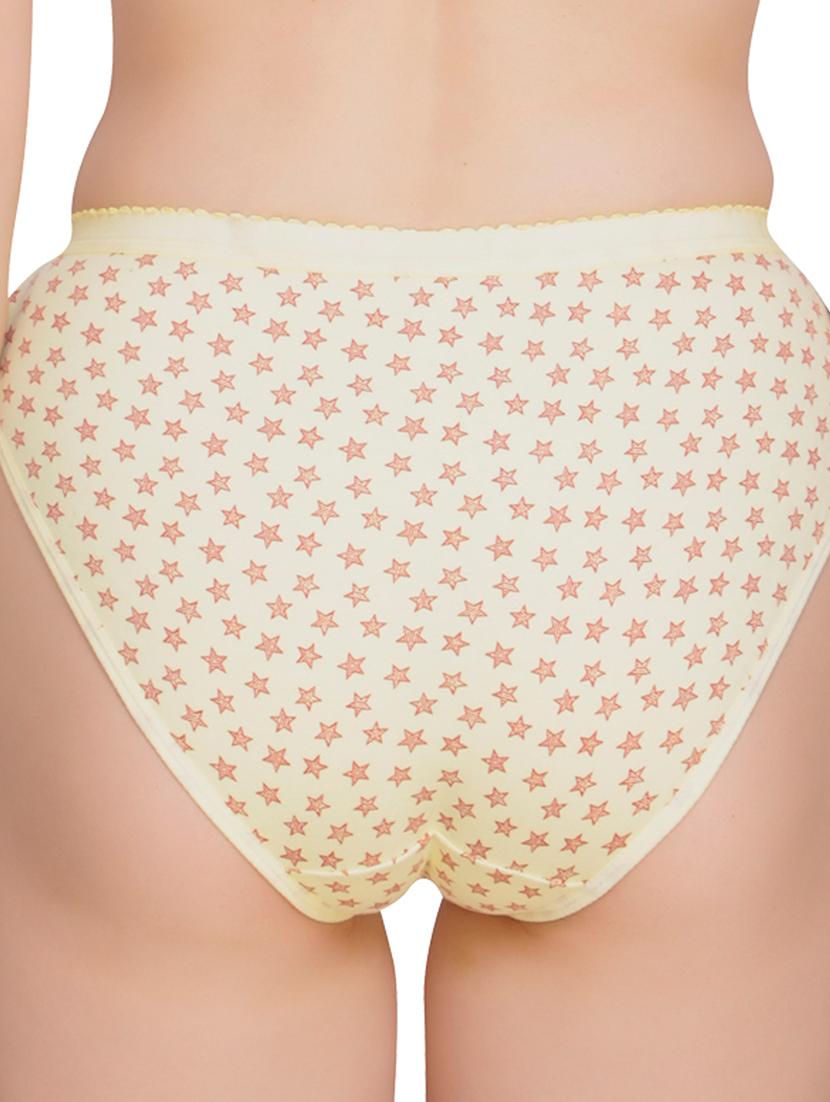 yellow cotton regular panty - 18788856 - Standard Image - 2
