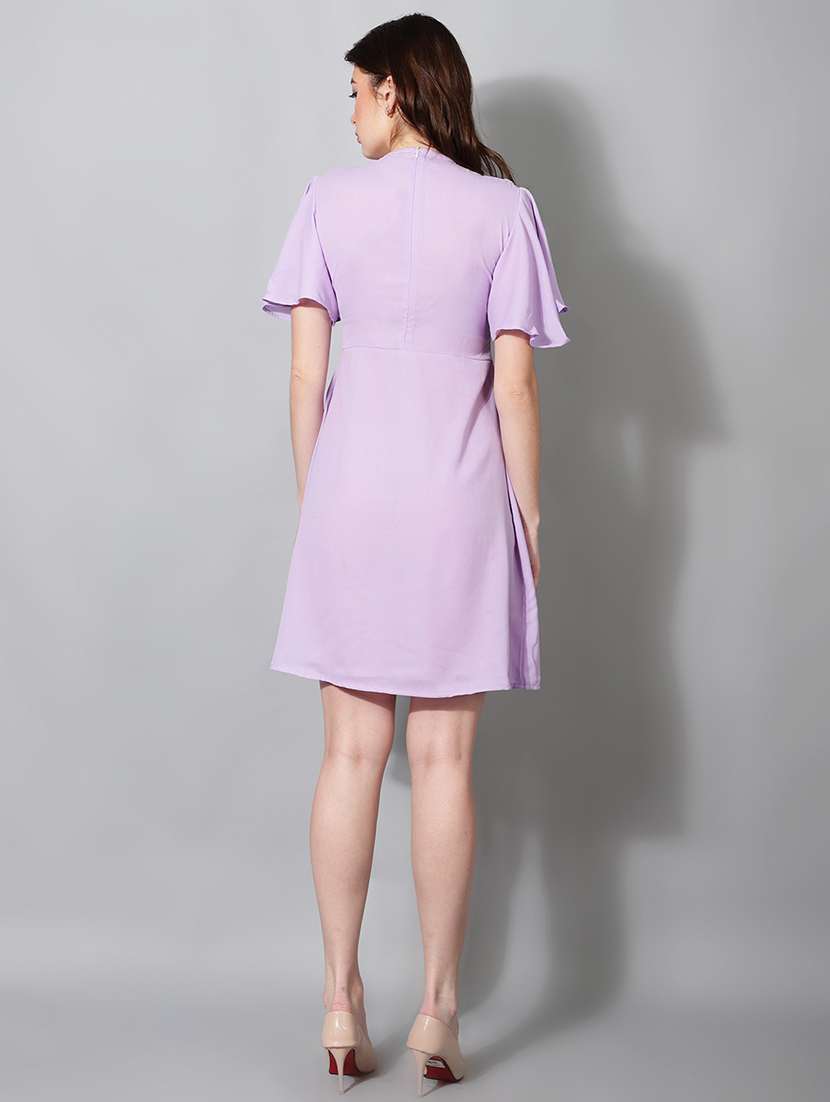 women's solid dress - 18788959 - Standard Image - 2