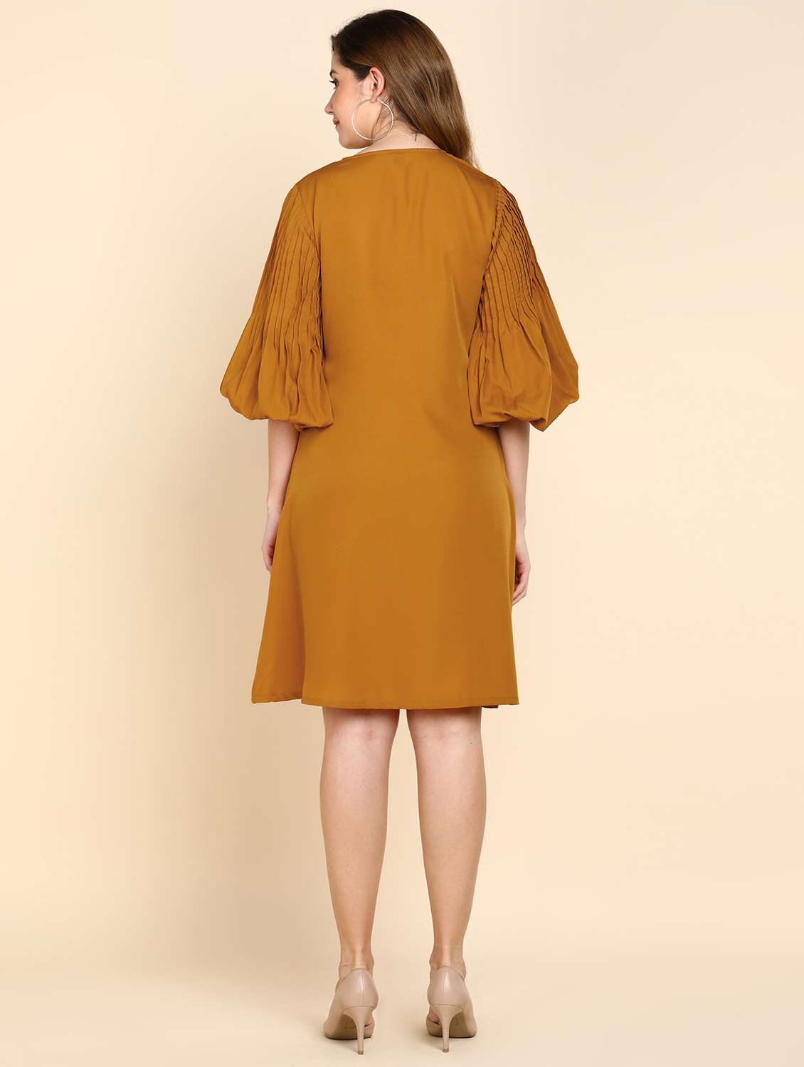 women's solid dress - 18788970 - Standard Image - 2