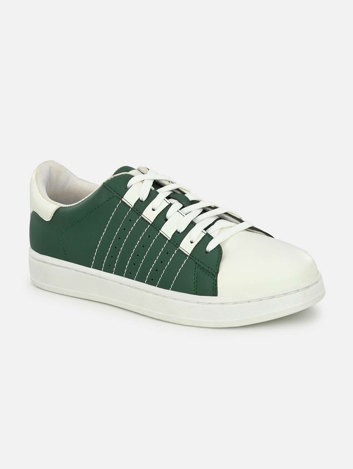 men color block lace up sneakers